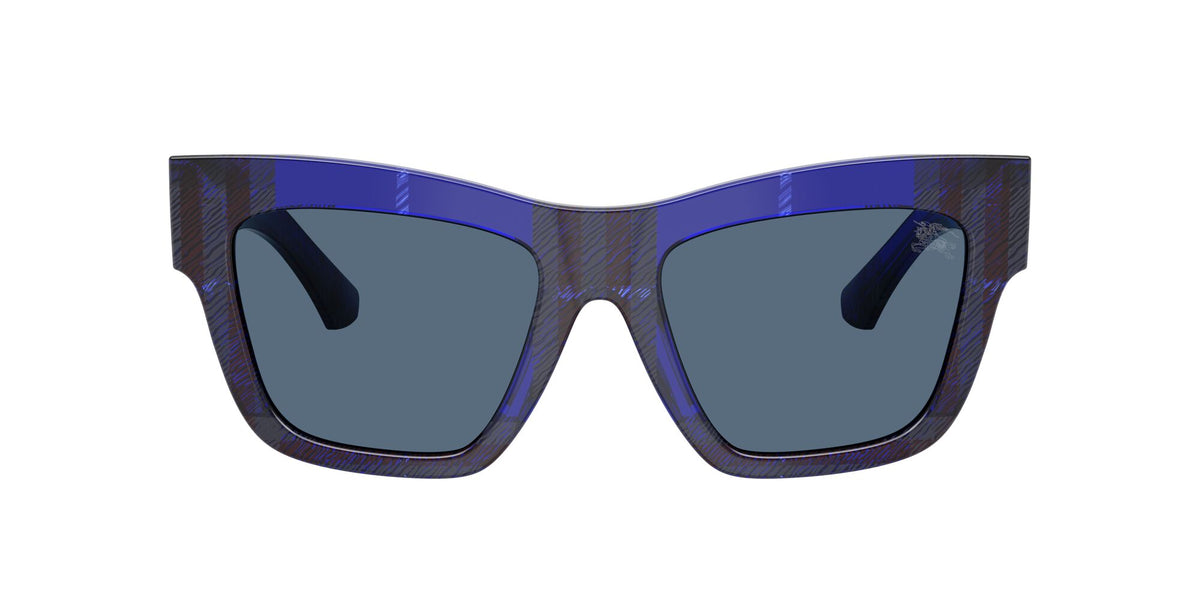 Burberry 0BE4449 411480 53 Check Blue/ Dark Blue