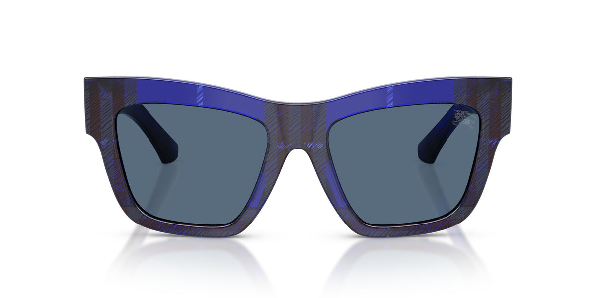 Burberry 0BE4449 411480 53 Check Blue/ Dark Blue