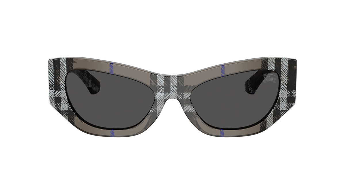 Burberry 0BE4450U 414787 54 Check Lichen/ Dark Grey