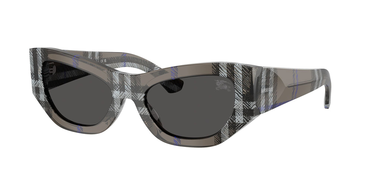 Burberry 0BE4450U 414787 54 Check Lichen/ Dark Grey