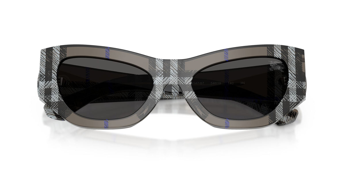 Burberry 0BE4450U 414787 54 Check Lichen/ Dark Grey