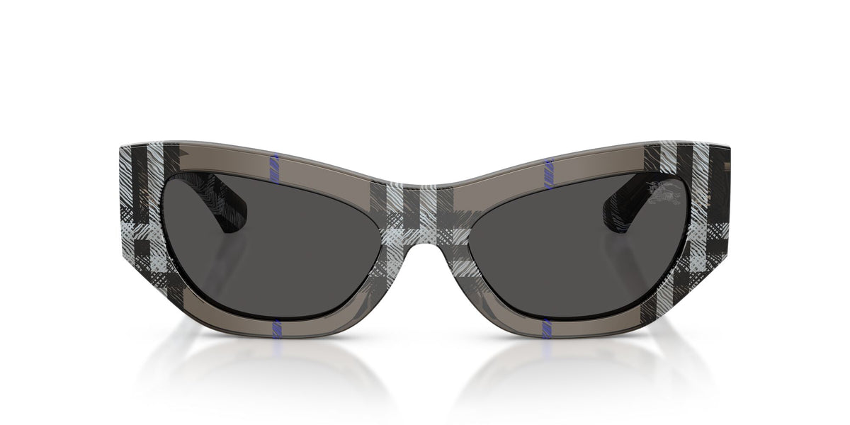 Burberry 0BE4450U 414787 54 Check Lichen/ Dark Grey