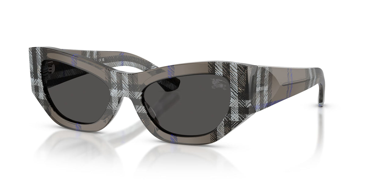 Burberry 0BE4450U 414787 54 Check Lichen/ Dark Grey