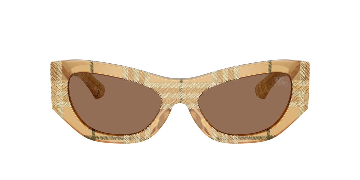 Burberry 0BE4450U 415773 54 Check Beige/ Dark Brown