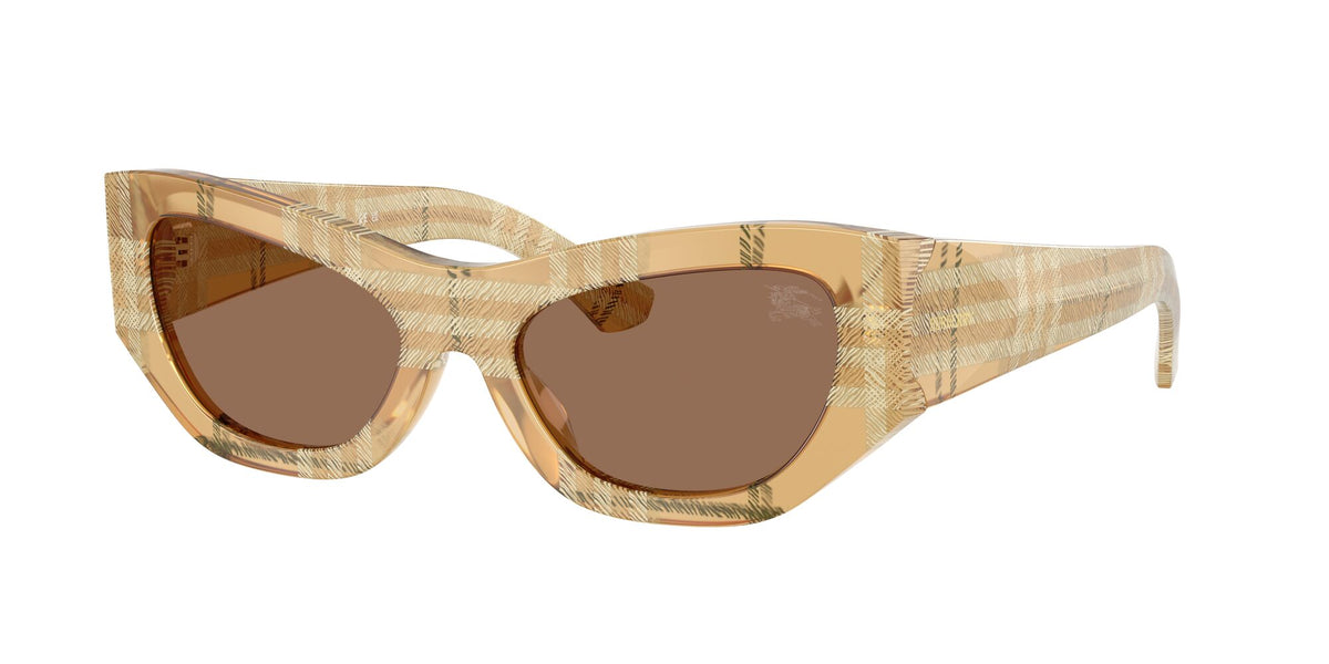 Burberry 0BE4450U 415773 54 Check Beige/ Dark Brown