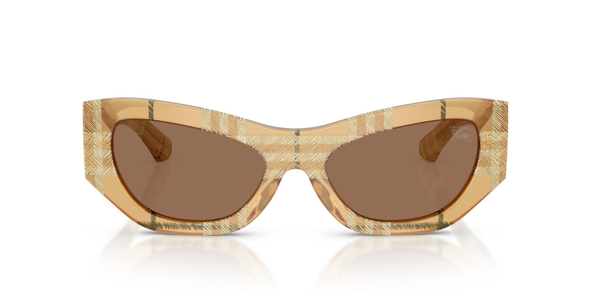 Burberry 0BE4450U 415773 54 Check Beige/ Dark Brown