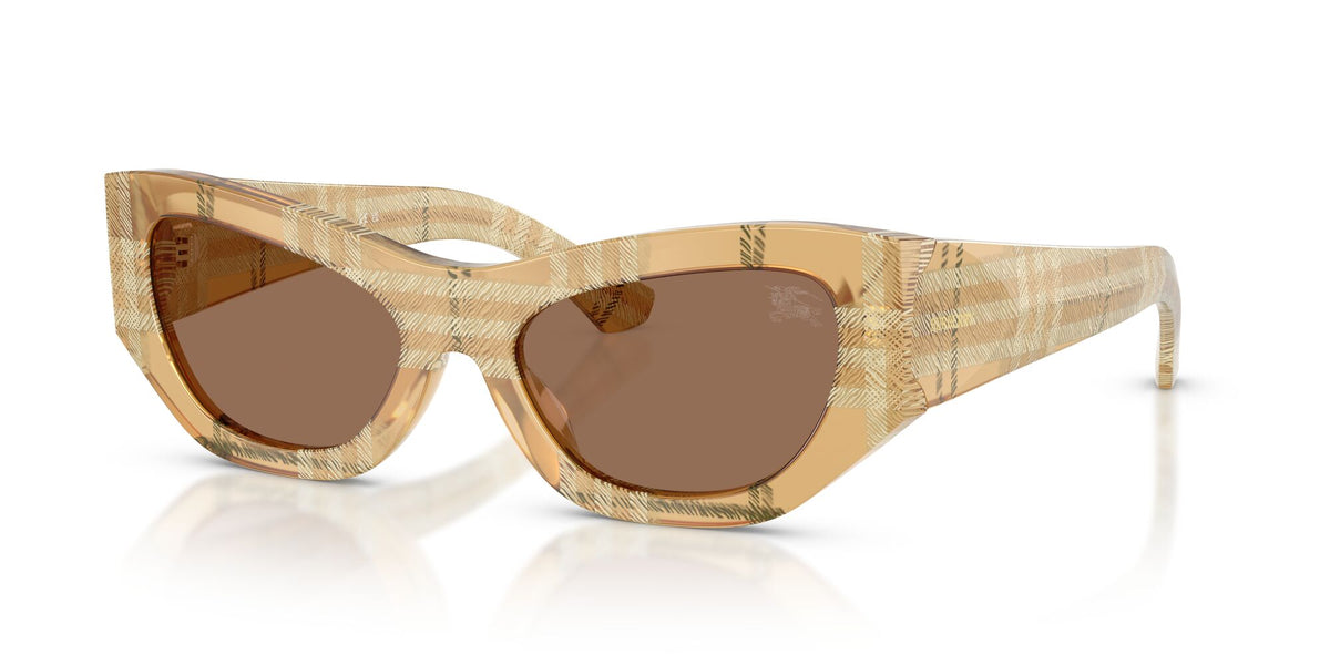 Burberry 0BE4450U 415773 54 Check Beige/ Dark Brown