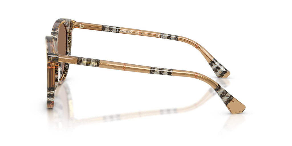 Burberry 0BE4455 416373 55 Check Sand/ Dark Brown