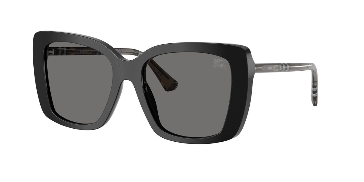 Burberry 0BE4456 416581 54 Black/ Dark Grey Polar