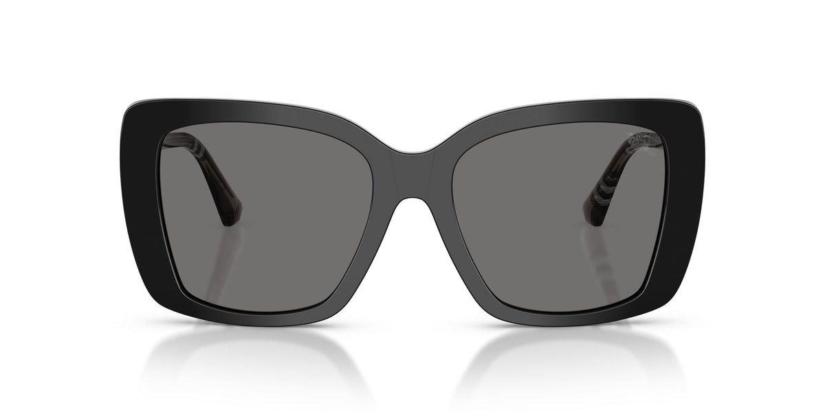 Burberry 0BE4456 416581 54 Black/ Dark Grey Polar