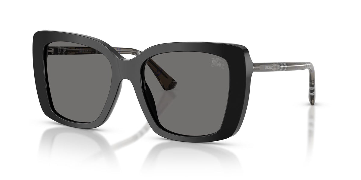 Burberry 0BE4456 416581 54 Black/ Dark Grey Polar