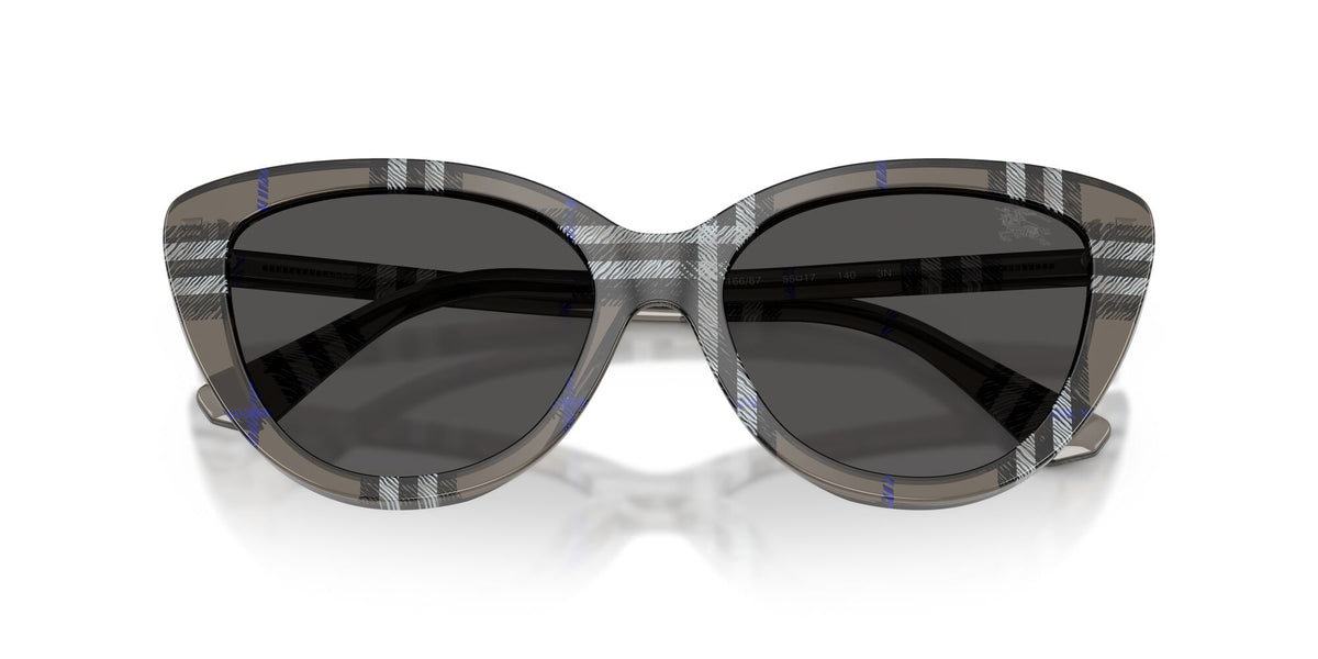 Burberry 0BE4457F 416687 55 Check Lichen/ Dark Grey