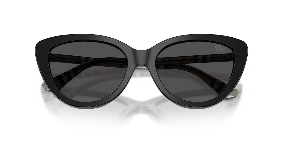 Burberry 0BE4457 416587 55 Black/ Dark Grey