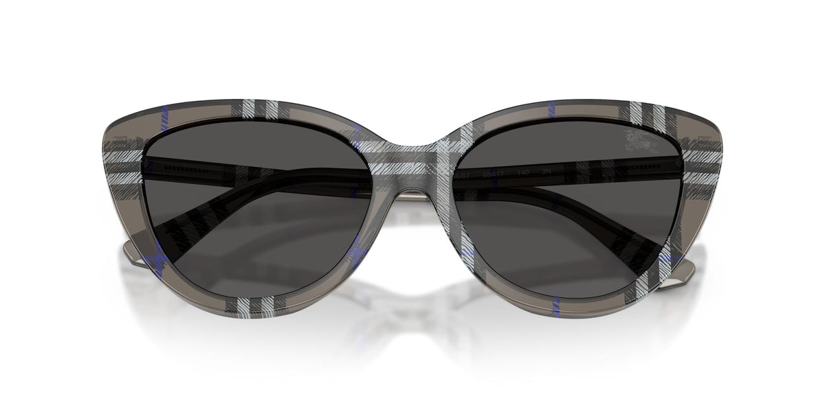 Burberry 0BE4457 416687 55 Check Lichen/ Dark Grey