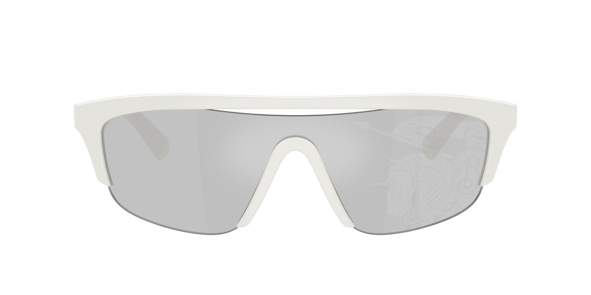Burberry 0BE4460U 417269 40 White/ Grey Light Tampo Mirror Silver
