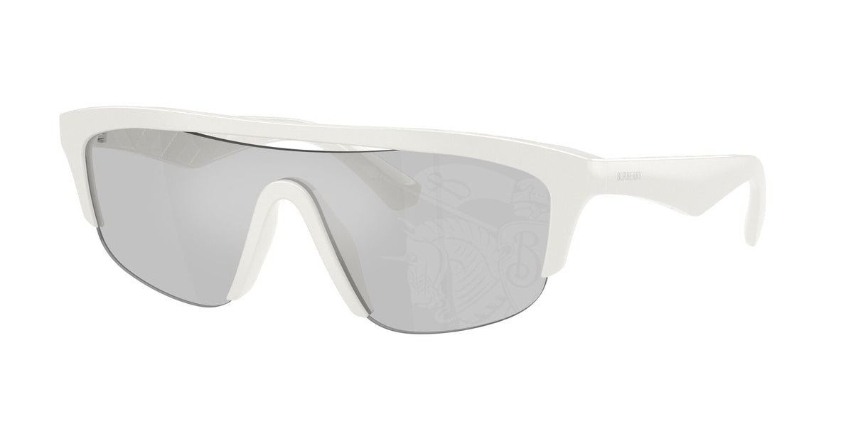 Burberry 0BE4460U 417269 40 White/ Grey Light Tampo Mirror Silver