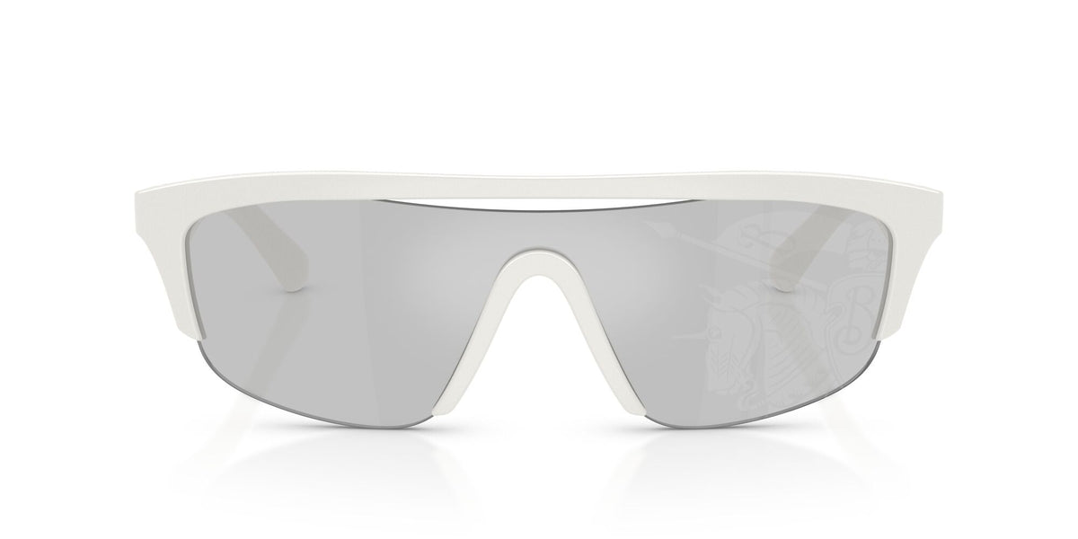Burberry 0BE4460U 417269 40 White/ Grey Light Tampo Mirror Silver