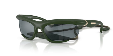 Burberry 0BE4462 41556G 64 Rubber Green/ Grey Mirror Black