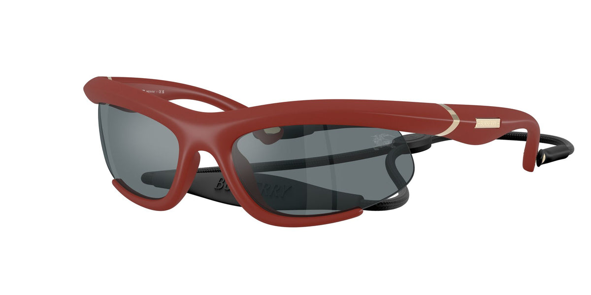 Burberry 0BE4462 41566G 64 Rubber Bordeaux/ Grey Mirror Black