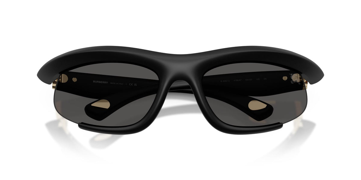 Burberry 0BE4462 418687 64 Rubber Black/ Dark Grey