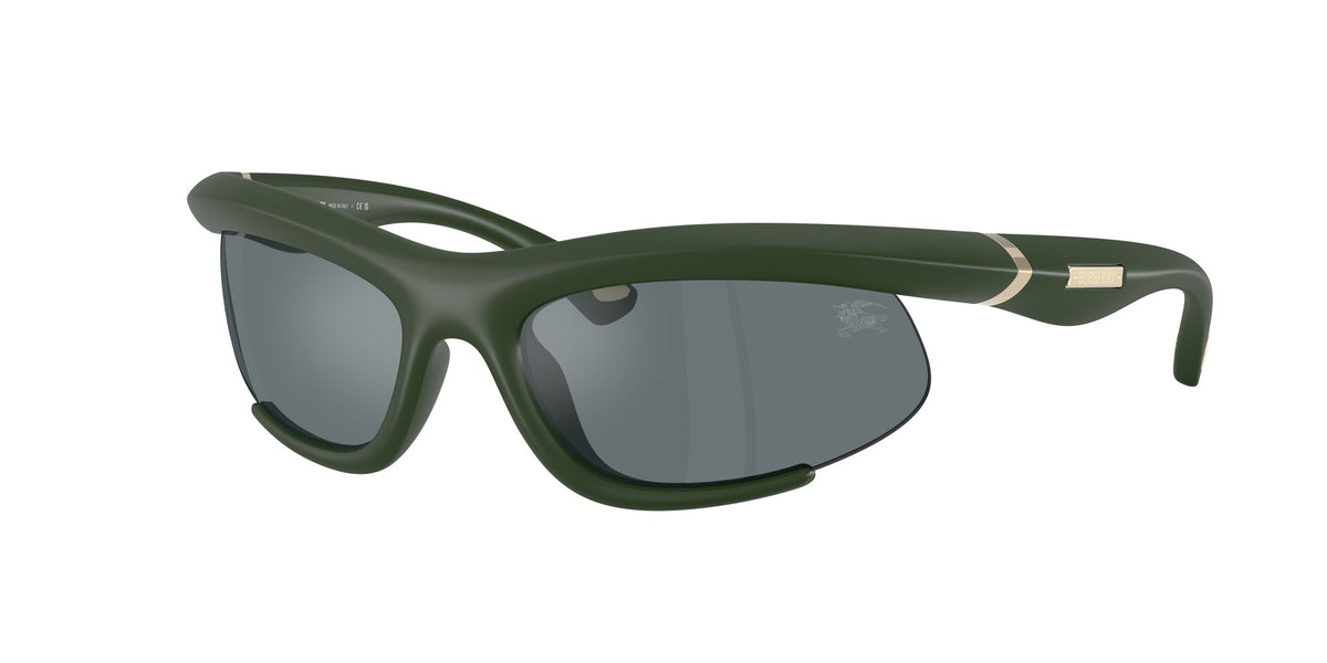 Burberry 0BE4462 41876G 64 Rubber Green/ Grey Mirror Black