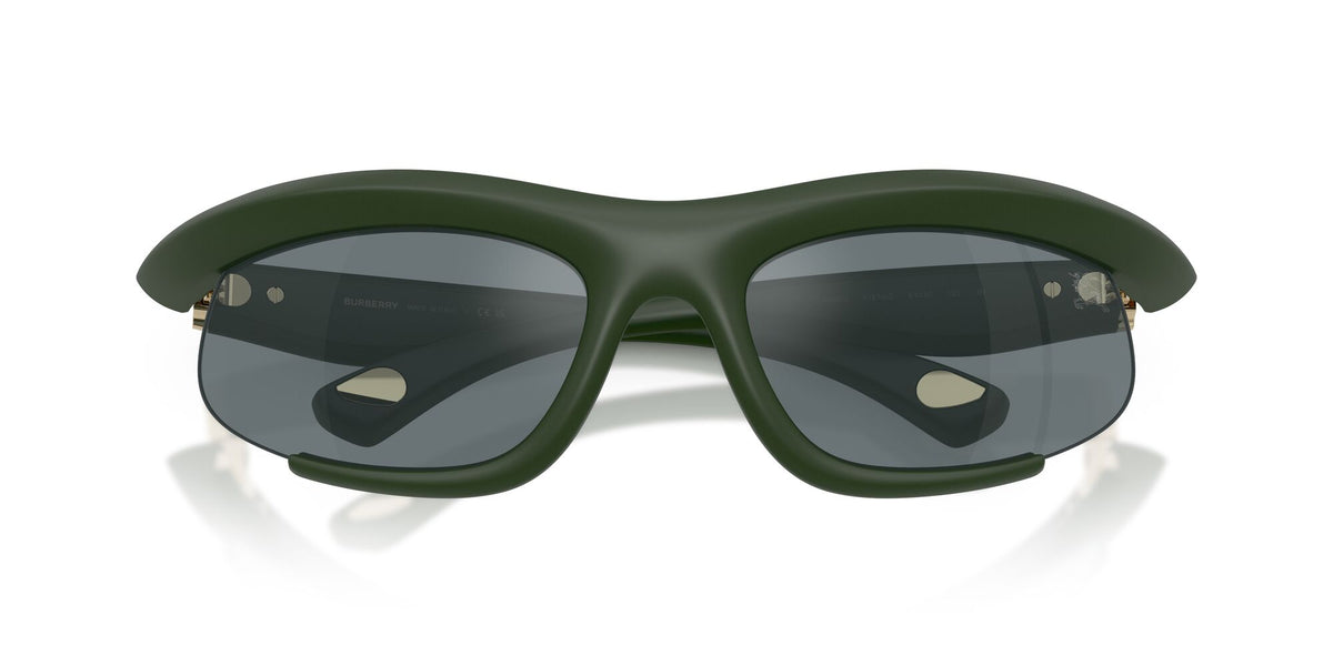 Burberry 0BE4462 41876G 64 Rubber Green/ Grey Mirror Black