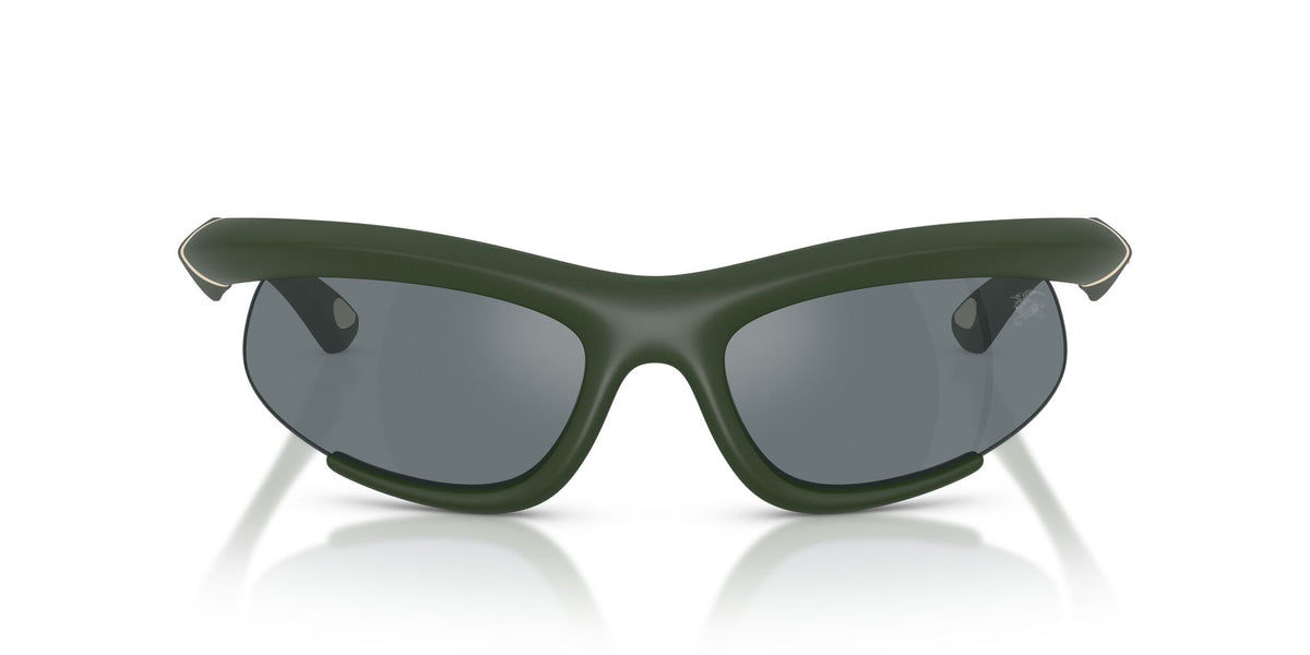 Burberry 0BE4462 41876G 64 Rubber Green/ Grey Mirror Black