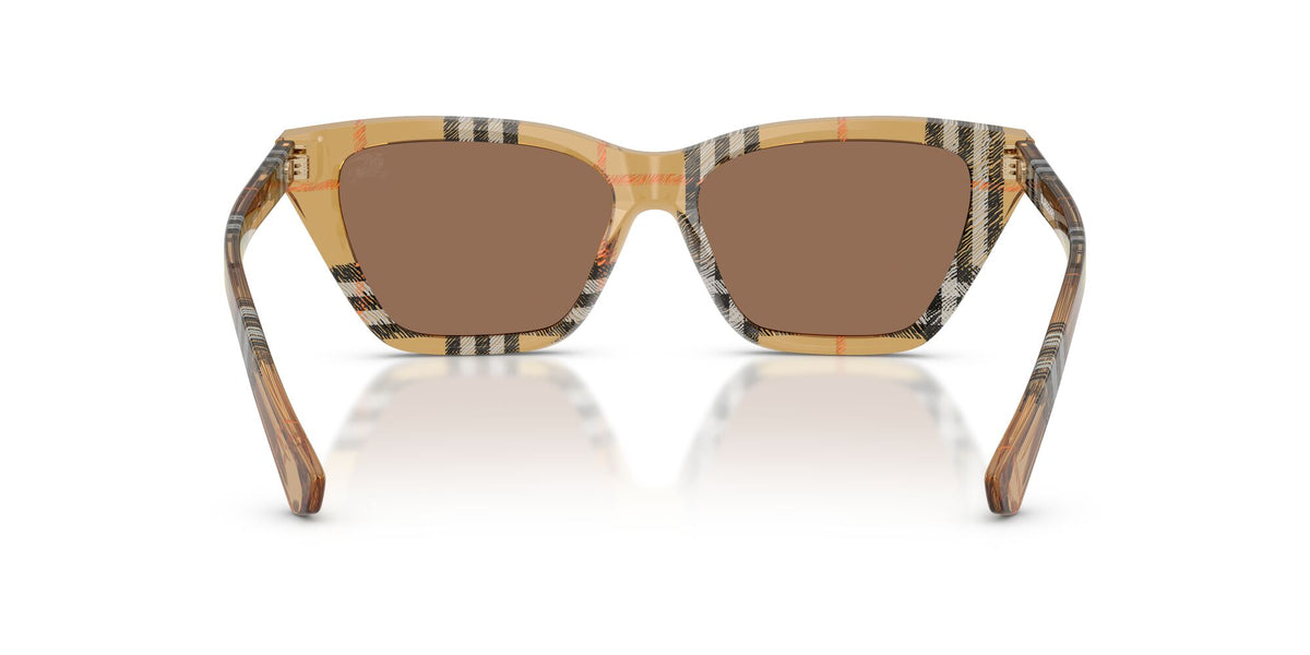 Burberry 0BE4468F 416373 54 Check Sand/ Dark Brown
