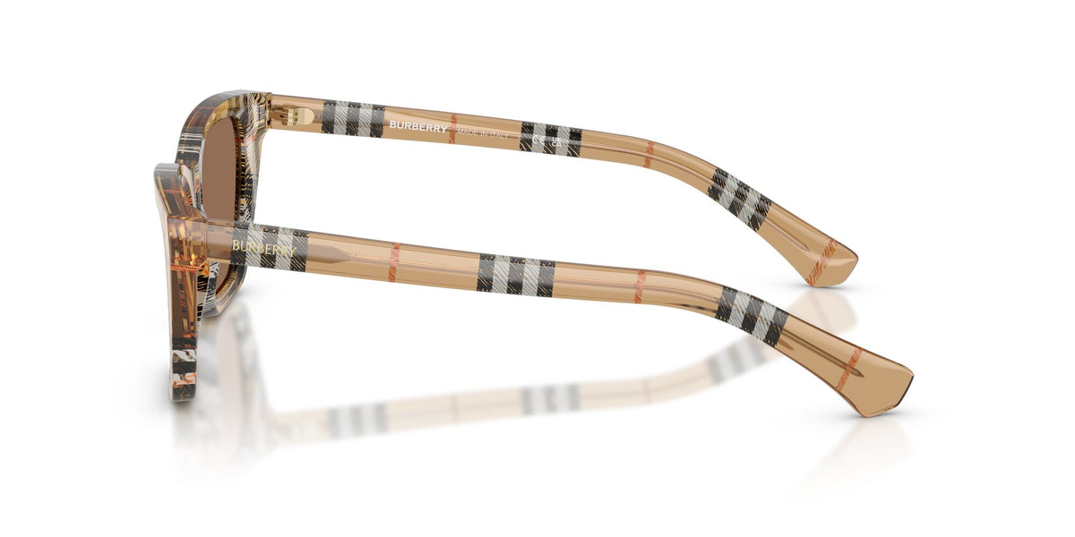 Burberry 0BE4468F 416373 54 Check Sand/ Dark Brown