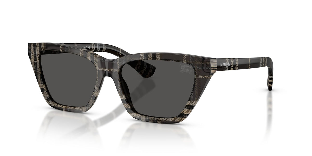 Burberry 0BE4468F 419987 54 Grey Check/ Dark Grey