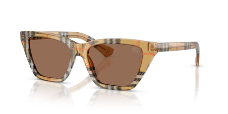 Burberry 0BE4468 416373 54 Check Sand/ Dark Brown