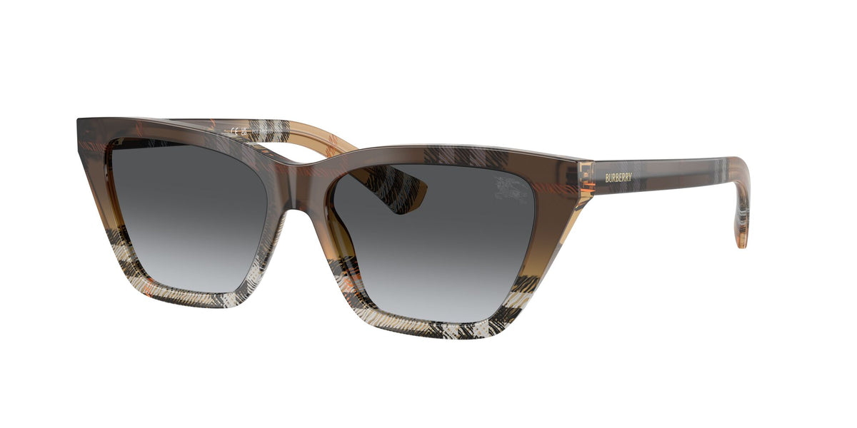 Burberry 0BE4468 4202T3 54 Check Sand/ Gradient Grey Polar