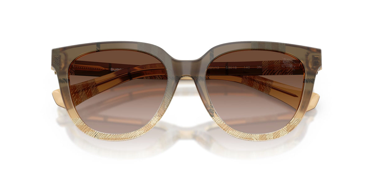 Burberry 0BE4469 420113 53 Check Beige/ Brown Gradient