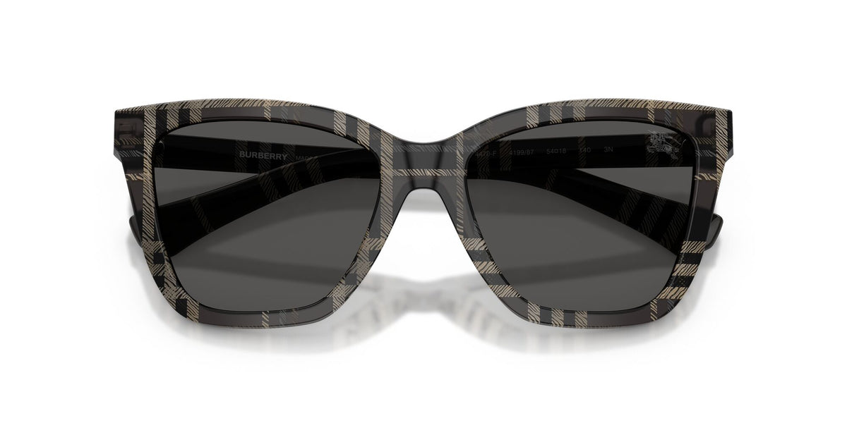 Burberry 0BE4470F 419987 54 Grey Check/ Dark Grey