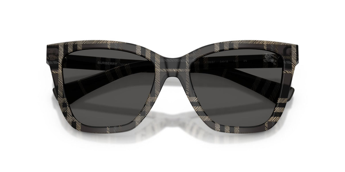 Burberry 0BE4470 419987 54 Grey Check/ Dark Grey