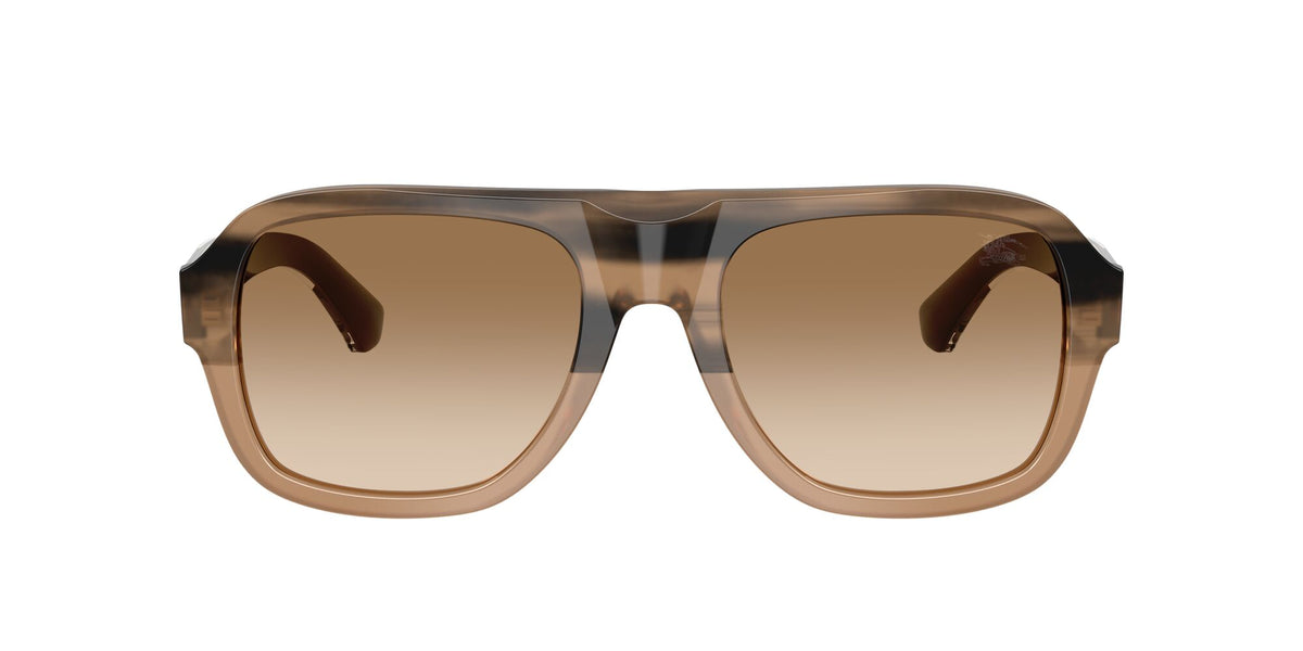 Burberry 0BE4478F 420789 55 Striped Beige/ Brown Gradient