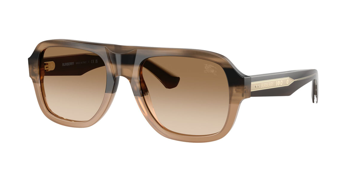 Burberry 0BE4478F 420789 55 Striped Beige/ Brown Gradient