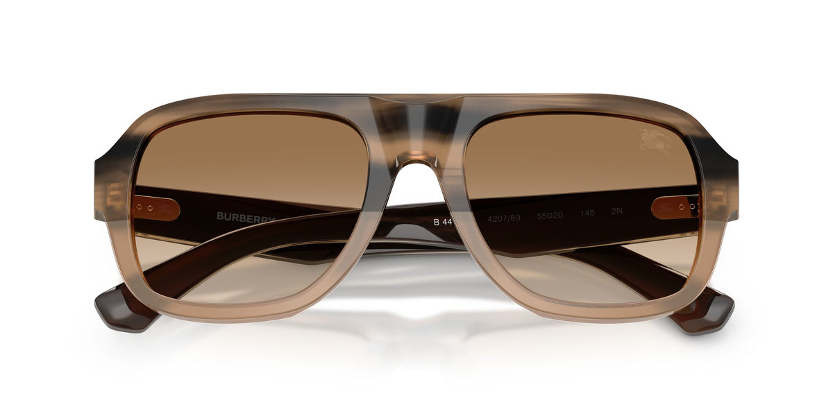 Burberry 0BE4478F 420789 55 Striped Beige/ Brown Gradient