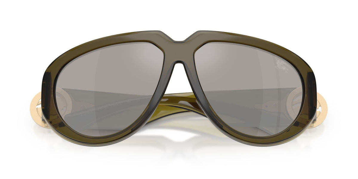 Burberry 0BE4479U 41946G 58 Green/ Light Grey Mirror Silver