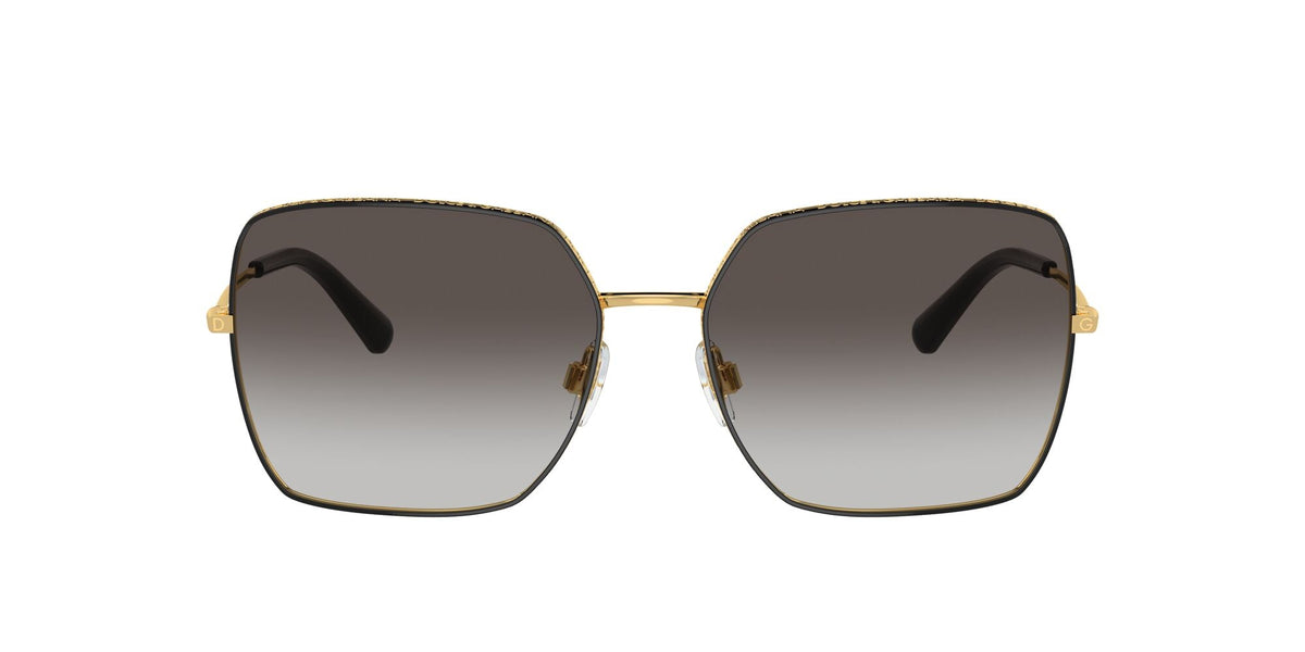 Dolce & Gabbana 0DG2242 13348G 57 Black/ Light Grey Gradient Black - Blue Star Eyewear