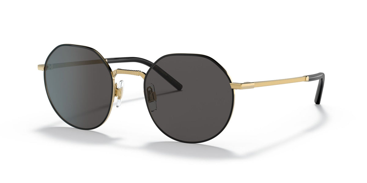 Dolce & Gabbana 0DG2286 02/87 52 Gold/ Dark Grey 52 / Polycarbonate / Steel / Metal