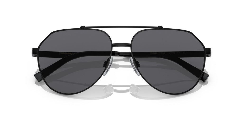 Dolce & Gabbana 0DG2288 110681 59 Matte Black/ Grey Polar 59 / Plastic