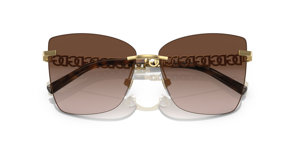 Dolce & Gabbana 0DG2289 02/13 59 Gold/Brown/ Brown Gradient 59 / Polyamide / Metal / Metal