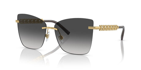 Dolce & Gabbana 0DG2289 02/8G 59 Gold/Black/ Grey Gradient 59 / Plastic