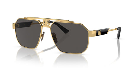 Dolce & Gabbana 0DG2294 02/87 59 Gold/ Dark Grey 59 / Polycarbonate / Steel / Metal