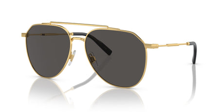 Dolce & Gabbana 0DG2296 02/87 58 Gold/ Dark Grey 58 / Polycarbonate / Steel / Metal