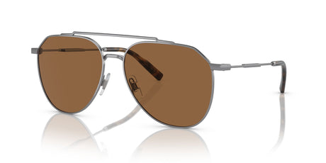 Dolce & Gabbana 0DG2296 04/73 58 Gunmetal/ Brown 58 / Polycarbonate / Steel / Metal