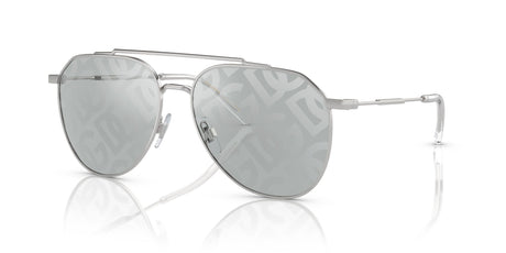 Dolce & Gabbana 0DG2296 05/AL 58 Silver/ Light Grey Tampo Mirror Dg Cross 58 / Polyamide / Steel / Metal