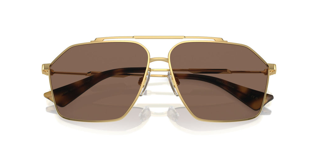 Dolce & Gabbana 0DG2303 02/73 61 Gold/ Dark Brown