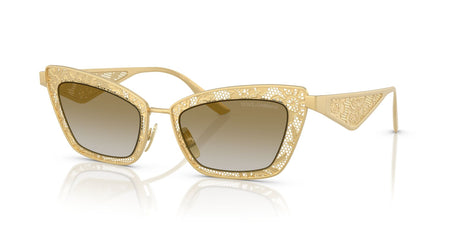 Dolce & Gabbana  0DG2311 12246E 51 Matte Gold/ Grad Light Brown Mirror Gold
